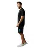 Polyester Printed Co-Ord Set for Men, Black 