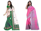 Khadi Silk Printed Saree for Women 