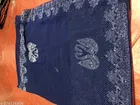 Georgette Embellished Saree For Women, Navy Blue