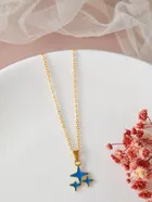 Gold Plated Chain & Pendant for Women & Girls 