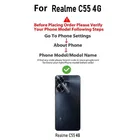Synthetic Pu Leather Back Cover For Realme Rmx3710 / N55 