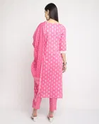 Cotton Cambric Printed Kurta Set for Women 