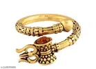 Trishul Damru Finger Ring (Gold)