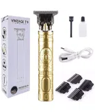 Rechargeable Electric Hair Trimmer for Men (Gold)