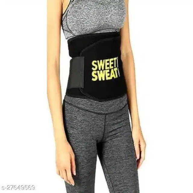 Sweat Belt for Unisex (Black, Free Size)