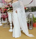 Net Floral Saree for Women 