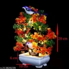 Artificial Bonsai Plant with Sparrow & Light 