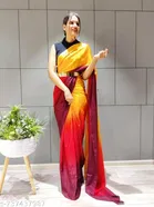 Festive Chinon Saree for Women 