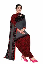 शारदा क्रिएशन क्रेप फ्लोरल प्रिंट सलवार सूट अस्टीचड 