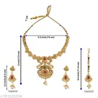 Necklace with Earrings with Maangtika for Women 