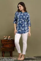 Cottonthree Quarter Sleeves Top for Women 