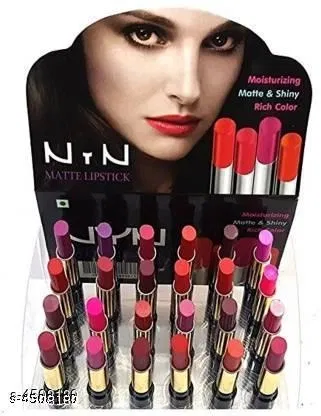 Long-Lasting Lipsticks for Women, Multicolor, Pack of 24