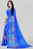 Crepe Printed Saree for Women 