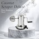 Stainless Steel Vacuum Base Coconut Scaper for Kitchen (Silver)