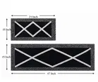 Alaqsa Cotton Runner For Home [15x47 inch/15x23 inch] Pack of 2