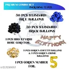 67 Pcs 5th Birthday Decoration kit, Multicolour, Set of 1