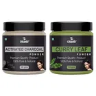 Natural Activated Charcoal & Curry Leaf Powder for Skin & Hair 