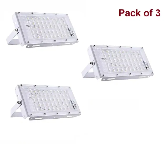 Brick LED Flood Light (50 W, Pack Of 3)