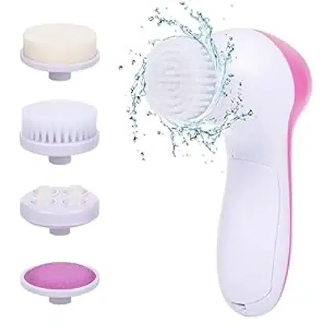 5 in 1 Electric Facial Massager for Women (Multicolour, Set of 1)