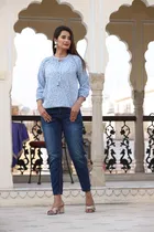 Rayon Printed Top for Women 