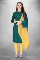 Cotton Slub Unstitched Dress Material for Women 