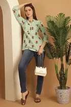 Cotton Printed Top for Women 