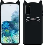 Silicone Mobile Back Cover for Samsung S20 FE 5G (Black)