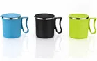 Stainless Steel Coffe Mug, Multicolour, Pack of 3 