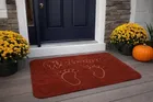 Welcome with a Baby Footprint Non-Slip Doormat [38x58]