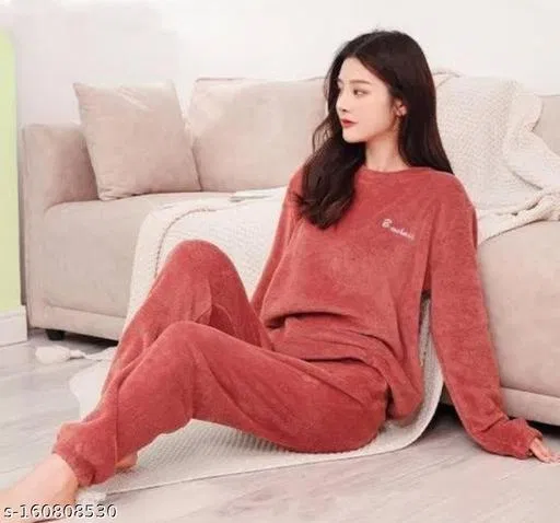 Comfort Nightdress for Women (Rust, L)