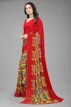 Georgette Printed Saree for Women 