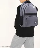 Polyester Backpack for Men & Women, Grey
