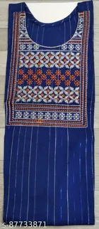 Cotton Blend Embroidered Kurti for Women 