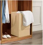 Cloth Laundry Baskets, Beige 