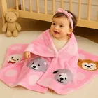 Brandon Baby Blanket Puppies Pink 100x75 cm