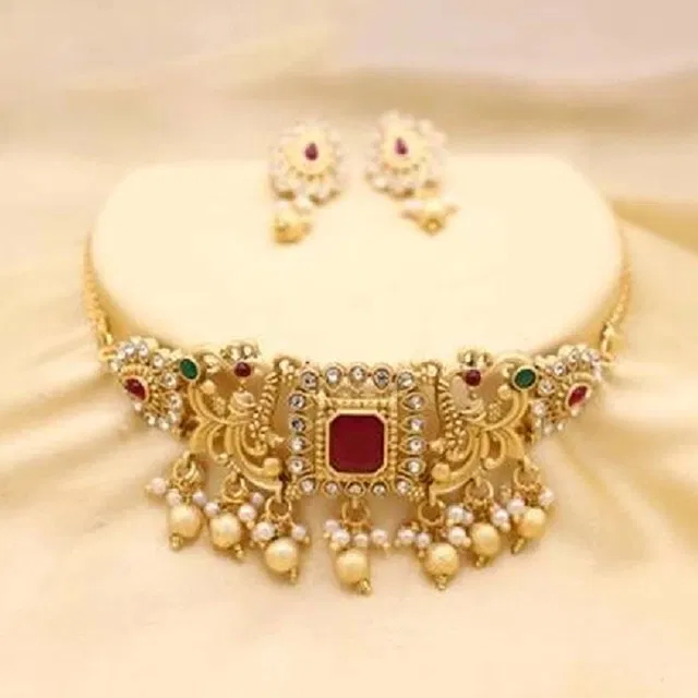 Premium Quality Trending Design Choker Jewellery Set For Women & Girls
