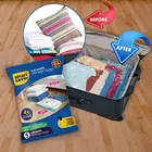 Vacuum Bags for Travel, Space Saver Bags, Compression Storage Bags, Ziplock Bag with Hand Pump 