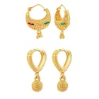 Designer Gold Plated Earrings Set for Women & Girls 