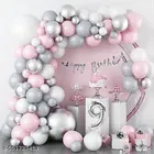 57 Pcs 9th Birthday Decoration kit, Multicolour, Set of 1