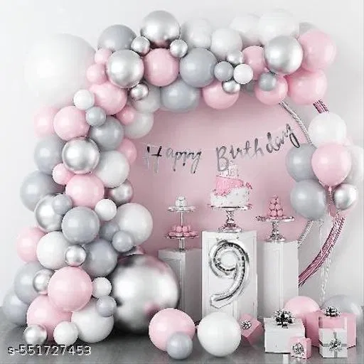 57 Pcs 9th Birthday Decoration kit, Multicolour, Set of 1