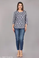 Rayon Printed Kurti for Women 