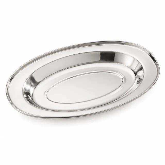 SimpleHome Lightweight Steel Serving Plate