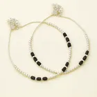 Silver Plated Anklets for Women (Silver, Set of 1)