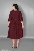Embroidered Floral Maternity Kurti 