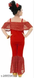 Cotton Blend Printed Jumpsuit for Girls 