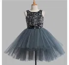 Netted Self Design Frock for Girls 
