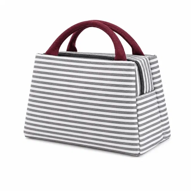 Blue Stripe Insulated thermal Lunch Bag