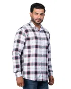 Poly Cotton Full Sleeves Chequered Shirt for Men 