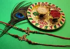 Combo of 2 Pcs Rakhi with 4.5 inch Plate 