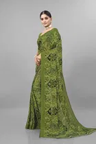 Georgette Printed Saree for Women 